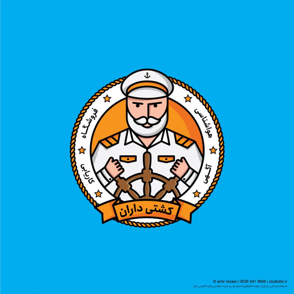 لوگو کاراکتر mascot logo کشتی داران