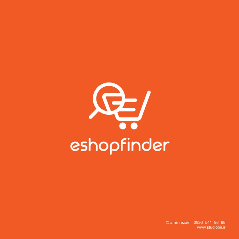 طراحی لوگو وب سایت e shop finder