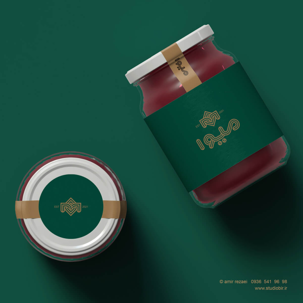 طراحی لوگو مواد غذایی (میوه خشک) میوا