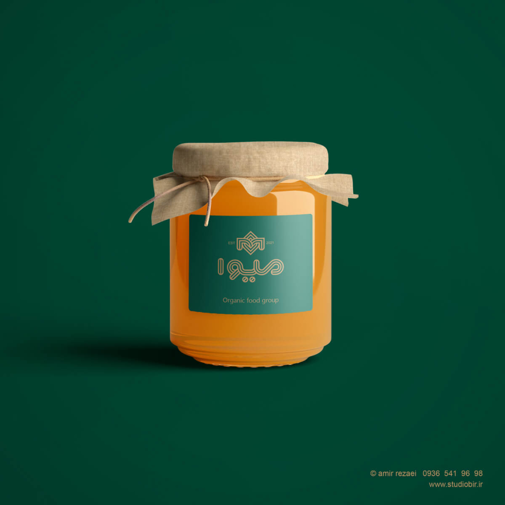 طراحی لوگو مواد غذایی (میوه خشک) میوا