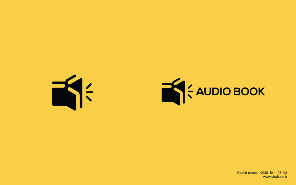 طراحی لوگو وبسایت کتاب صوتی