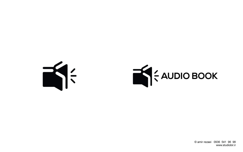 طراحی لوگو وبسایت کتاب صوتی