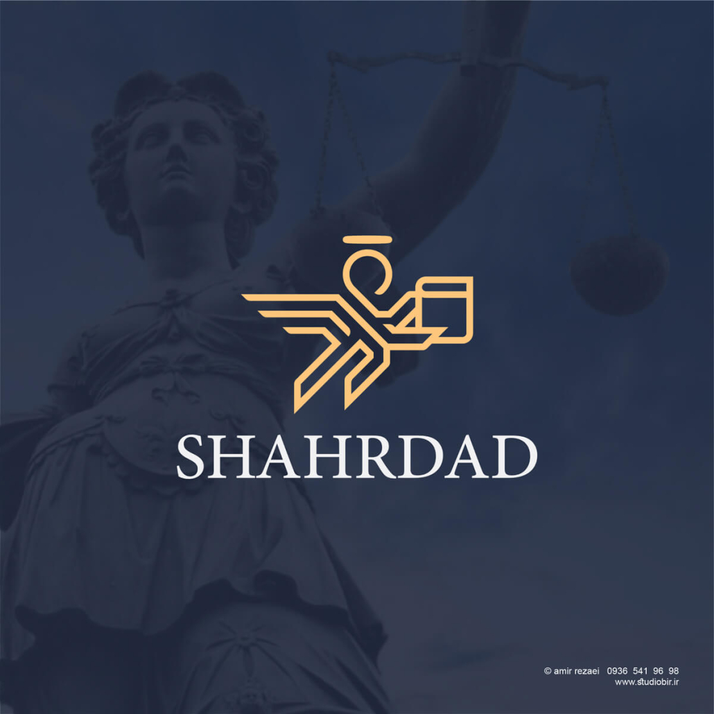 طراحی لوگو اپلیکیشن حقوقی قضایی شهرداد