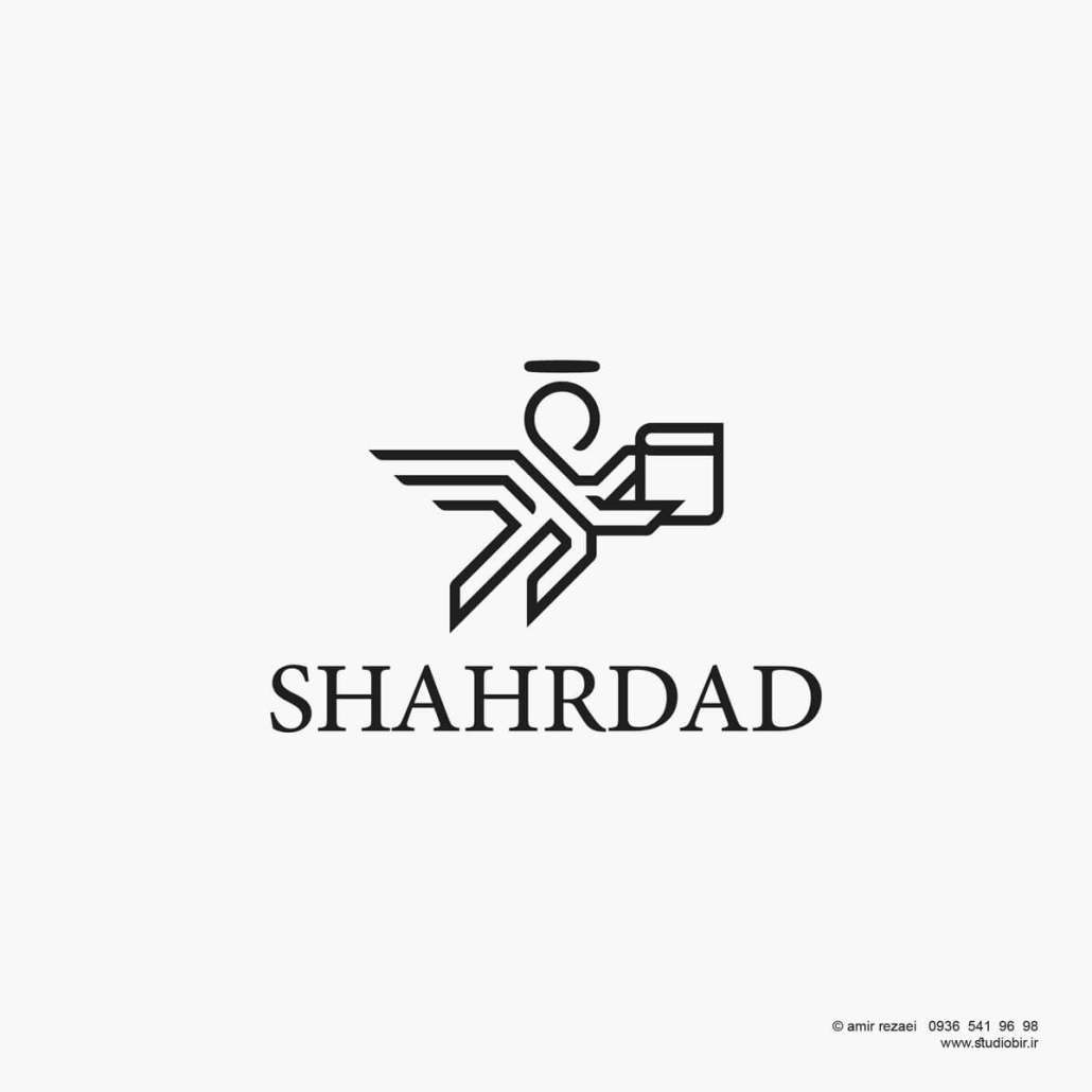 طراحی لوگو اپلیکیشن حقوقی قضایی شهرداد