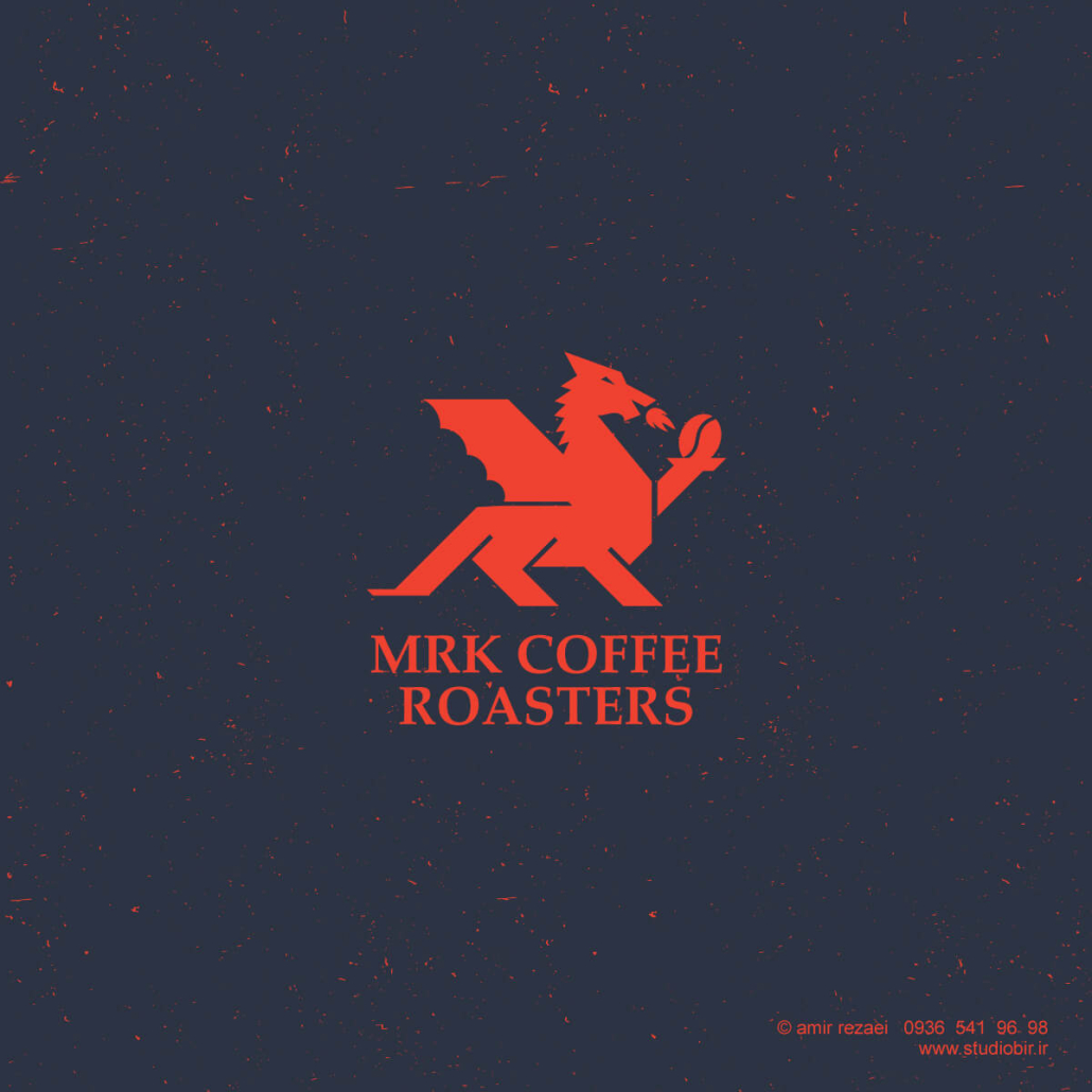 طراحی لوگو برشته کردن قهوه mrk