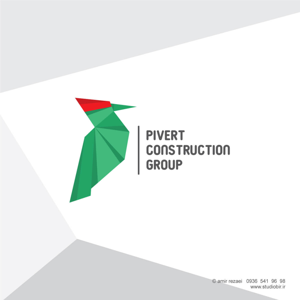 طراحی لوگو شرکت ساختمانی pivert طراحی لوگو شرکت ساختمانی pivert