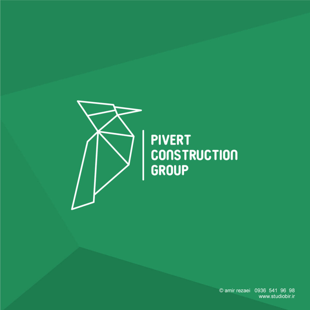 طراحی لوگو شرکت ساختمانی pivert طراحی لوگو شرکت ساختمانی pivert