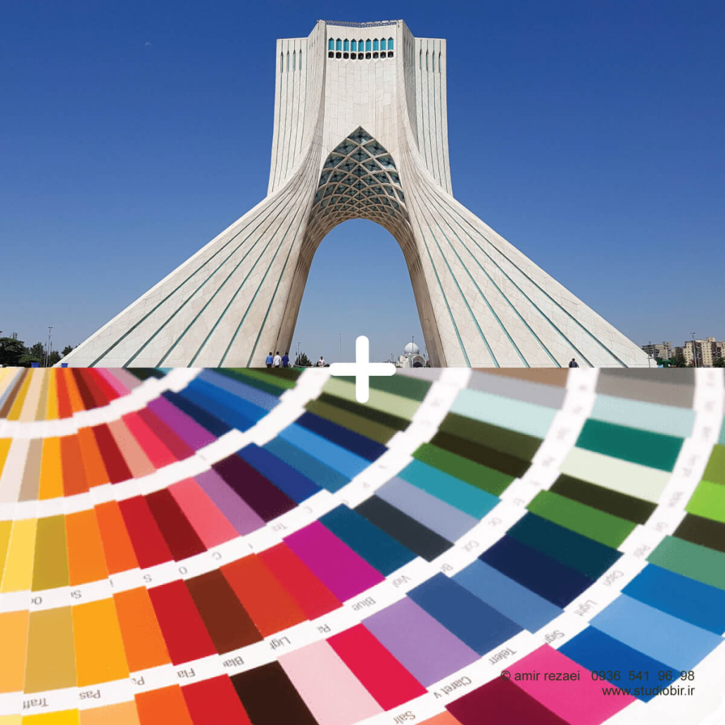طراحی لوگو شرکت پخش رنگ تهران