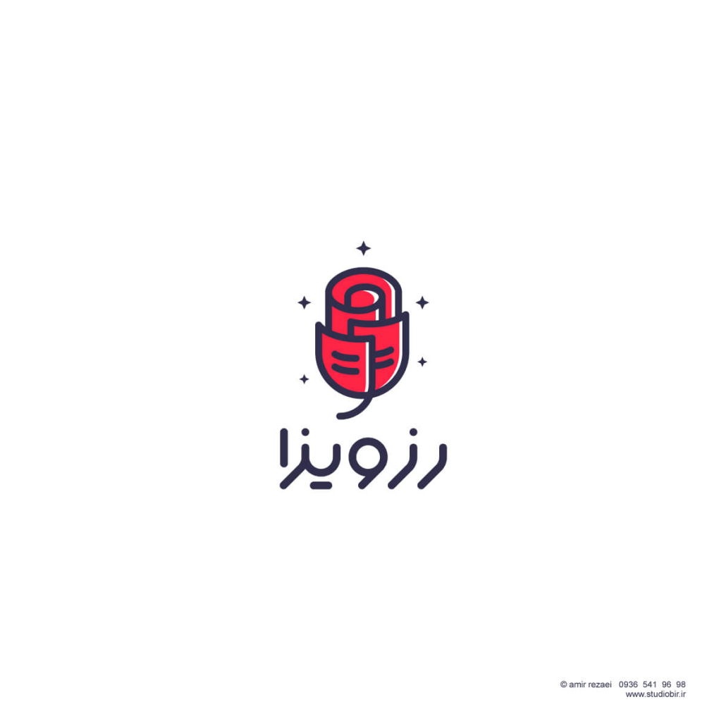 طراحی لوگو موسسه مهاجرتی رز ویزا