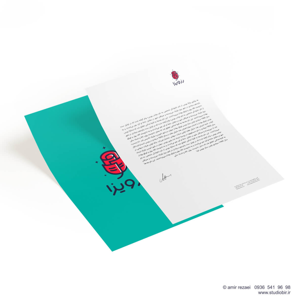 طراحی لوگو موسسه مهاجرتی رز ویزا