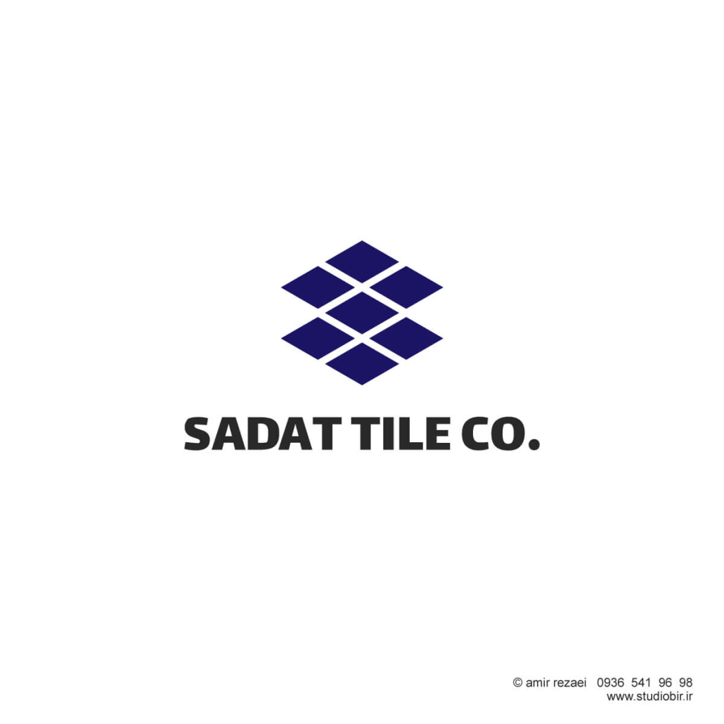 طراحی لوگو کاشی و سرامیک سادات