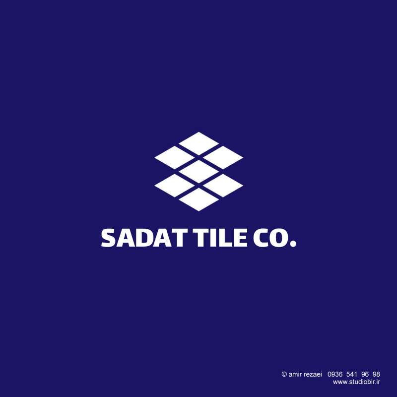 طراحی لوگو کاشی و سرامیک سادات
