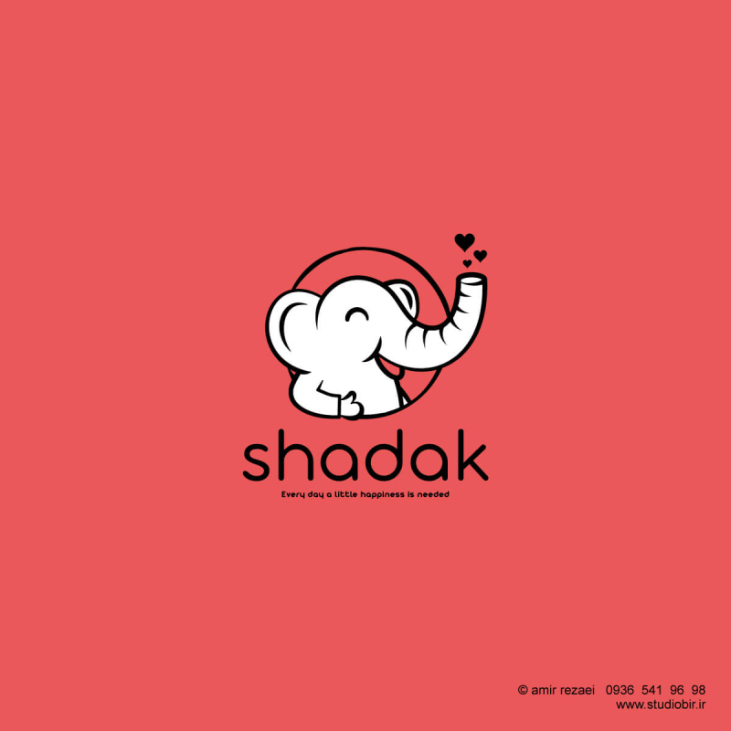 طراحی لوگو کاراکتر (مسکات) شادک