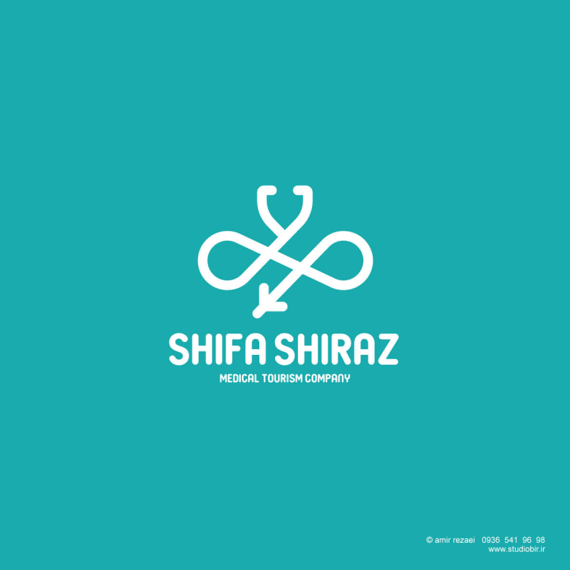 طراحی لوگو کلینیک پزشکی توریستی شیفا شیراز